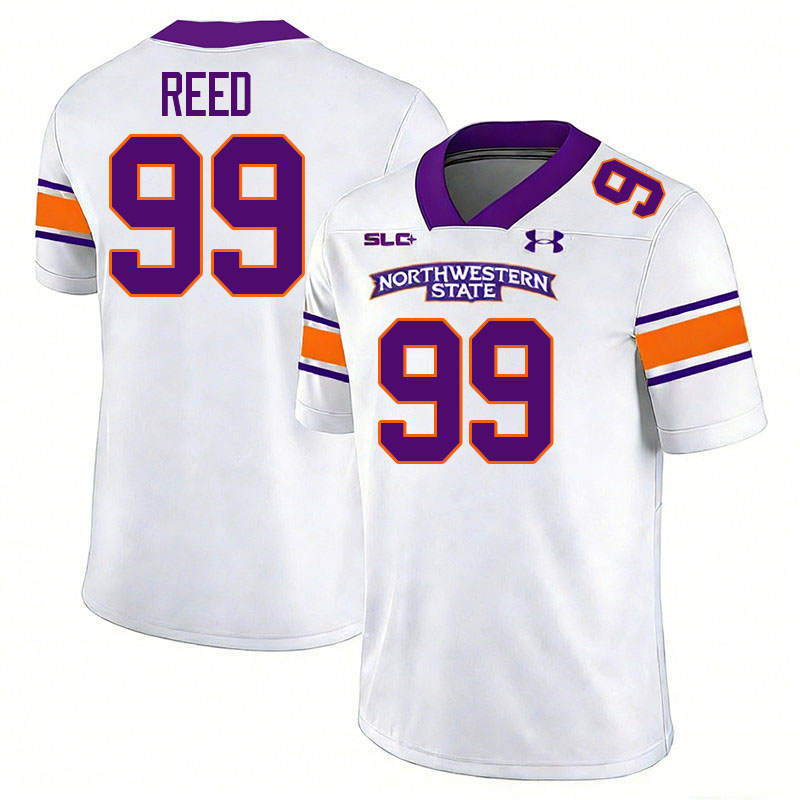 Northwestern State Demons #99 Ke'shawn Reed College Football Jerseys,Uniforms Stitched-White